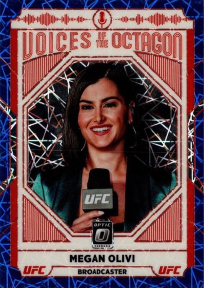 Megan Olivi 2022 Panini Donruss Optic UFC Base #123 Blue Velocity
