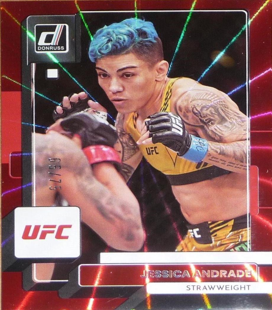 Jessica Andrade 2023 Panini Donruss UFC Base #192 Red Laser