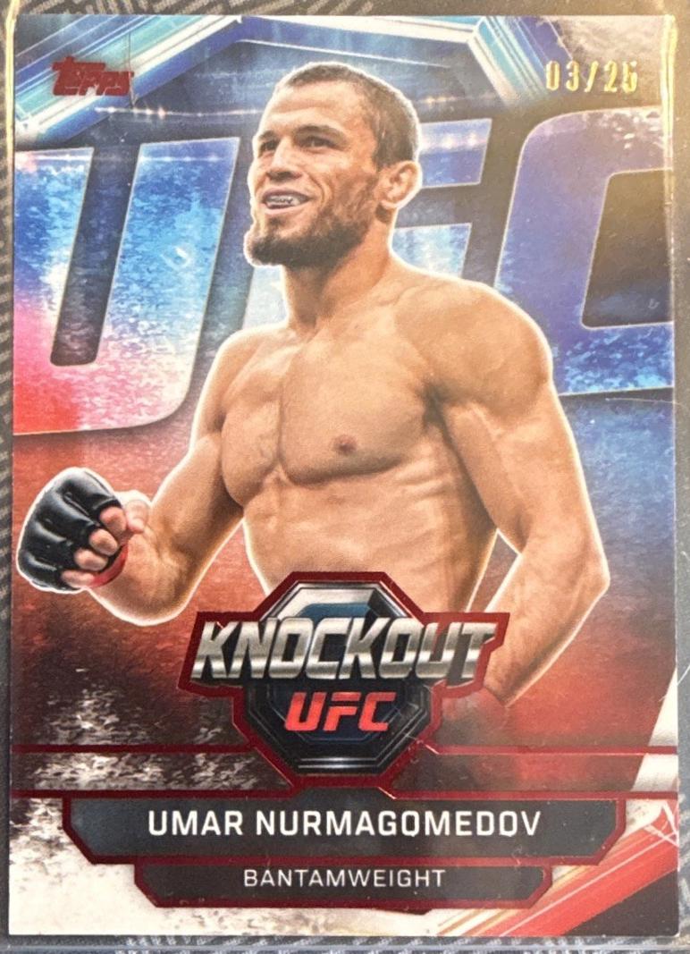 Umar Nurmagomedov 2026 Topps Knockout UFC Base #34 Red