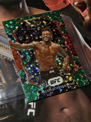 Aljamain Sterling 2021 Panini Select UFC Concourse #46 Green Disco