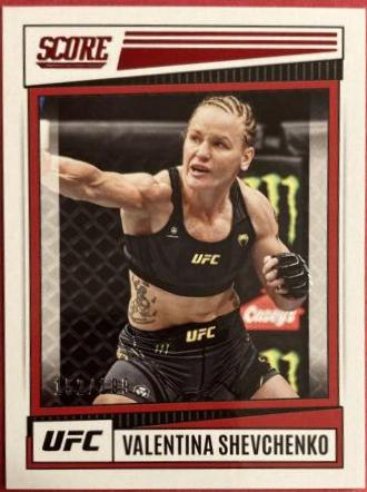 Valentina Shevchenko 2022 Panini Chronicles UFC Base Score #199 Red