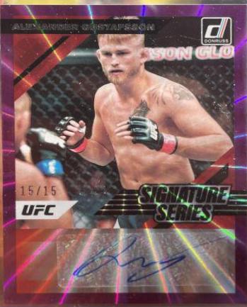 Alexander Gustafsson 2022 Panini Donruss UFC Signature Series #34 Purple Laser