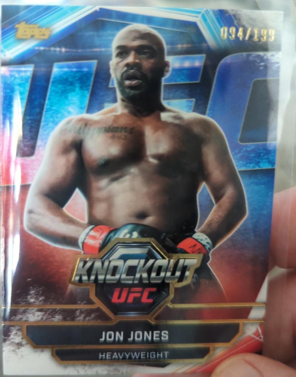 Jon Jones 2026 Topps Knockout UFC Base #14 Gold