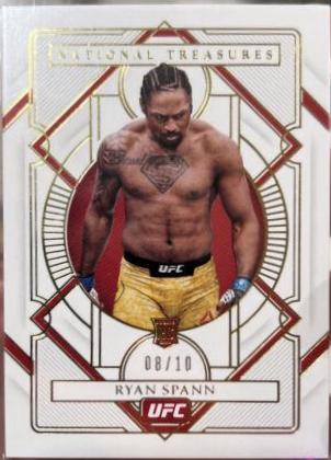 Ryan Spann 2021 Panini Chronicles UFC Base National Treasures #364 Gold