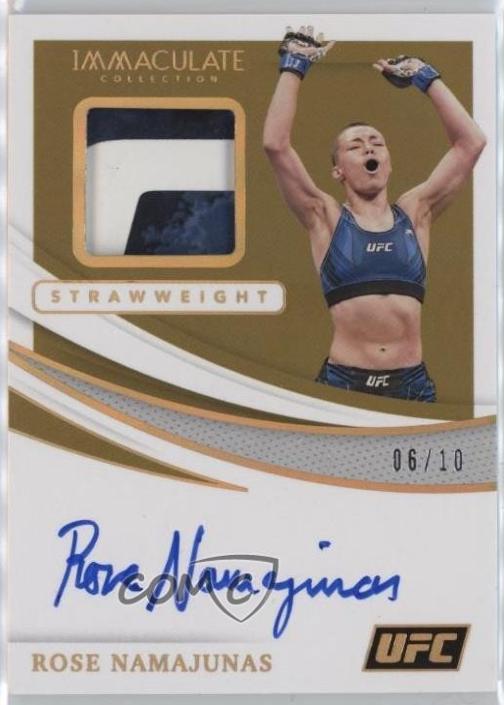 Rose Namajunas 2021 Panini Immaculate UFC Memorabilia Autographs #2 Platinum