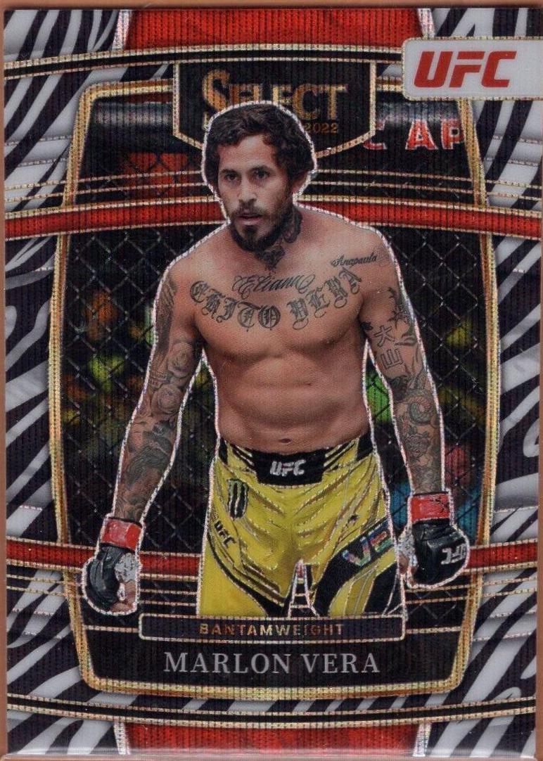 Marlon Vera 2022 Panini Select UFC Concourse #36 Zebra