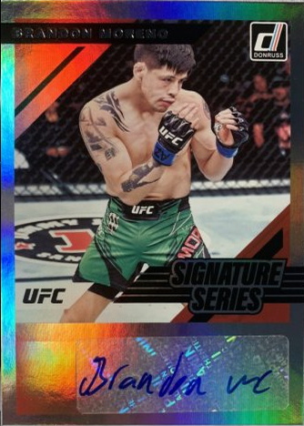 Brandon Moreno 2022 Panini Donruss UFC Signature Series #26 Pink Laser
