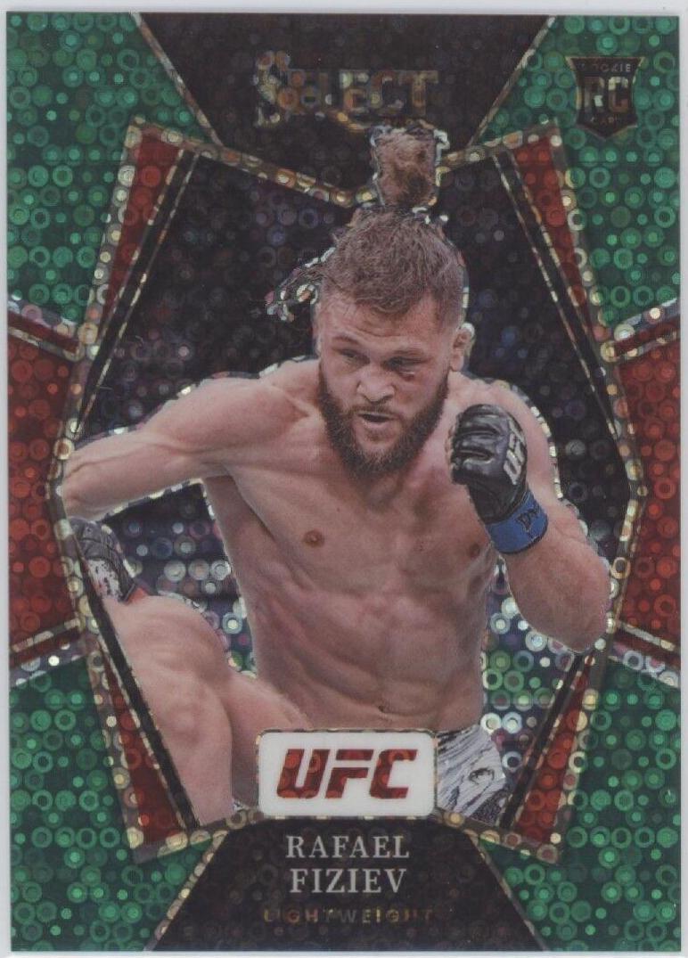 Rafael Fiziev 2022 Panini Select UFC Premier Level #147 Green Disco