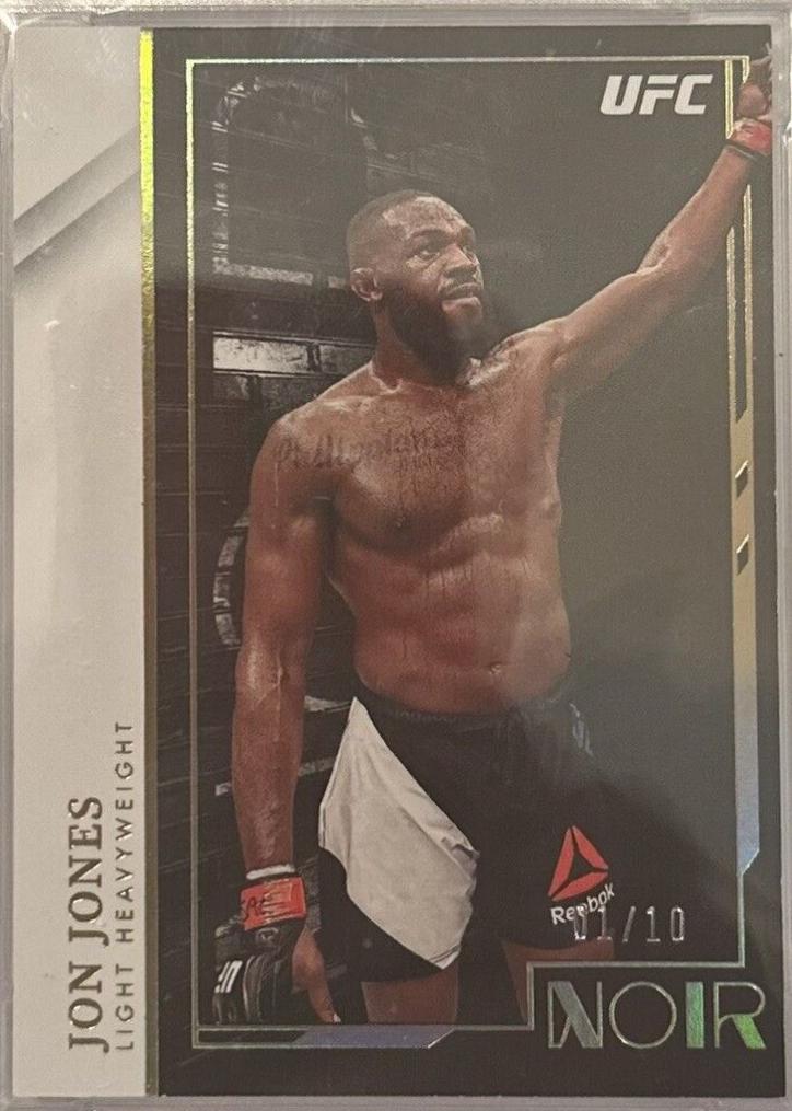 Jon Jones 2022 Panini Chronicles UFC Base Noir #415 Platinum