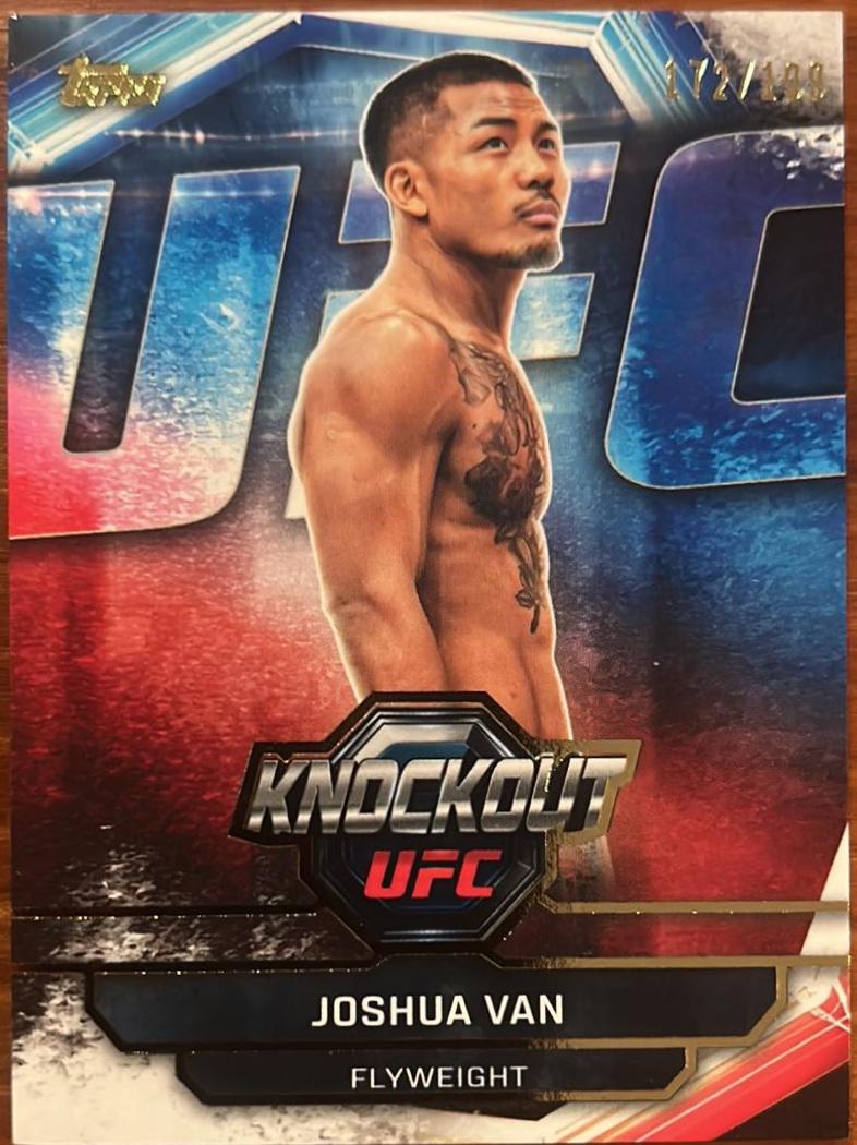 Joshua Van 2026 Topps Knockout UFC Base #17 Gold