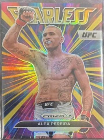 Alex Pereira 2023 Panini Prizm UFC Fearless #25 Gold