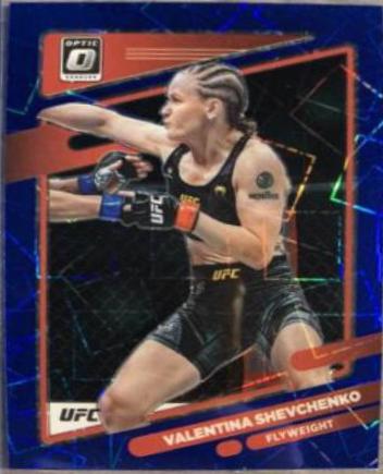 Valentina Shevchenko 2022 Panini Donruss Optic UFC Base #41 Blue Velocity