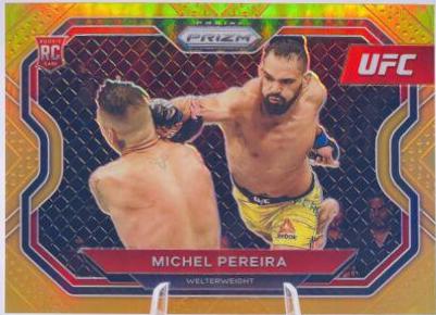 Michel Pereira 2021 Panini Prizm UFC Base #183 Orange