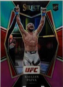 Raulian Paiva 2022 Panini Select UFC Premier Level #159 Teal and Pink