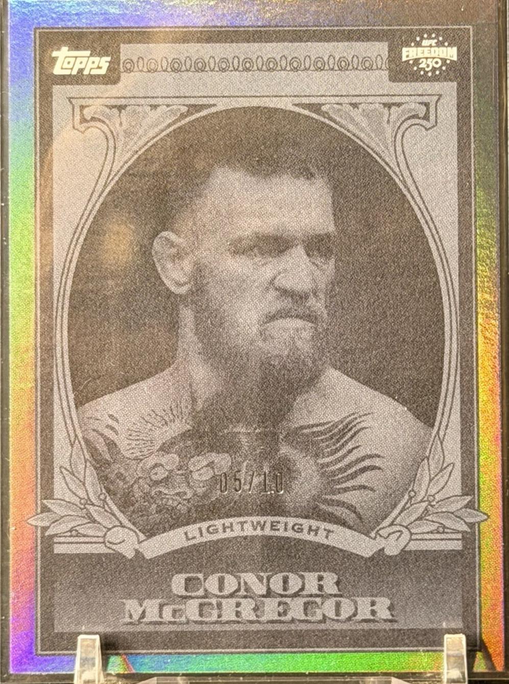 Conor McGregor 2026 Topps UFC Freedom 250 UFC Dollar #UD-1 Foilfractor