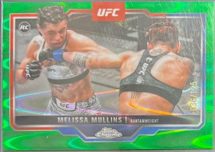 Melissa Mullins 2025 Topps Chrome UFC Base #197 Green Refractor
