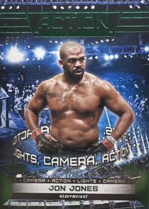 Jon Jones 2024 Topps Knockout UFC Action (Lights, Camera, Action) #ACT-20 Emerald