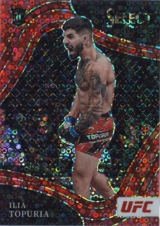 Ilia Topuria 2022 Panini Select UFC Octagonside #262 Red Disco