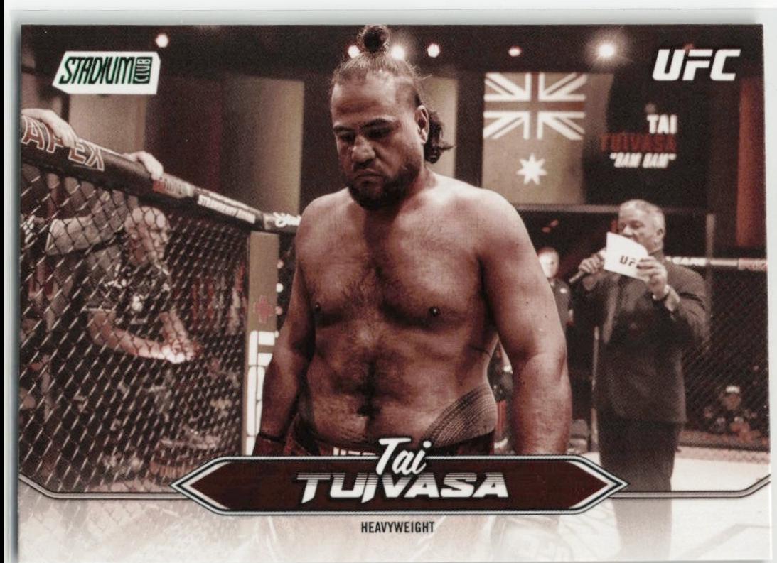 Tai Tuivasa 2025 Topps Stadium Club UFC Base #64 Sepia