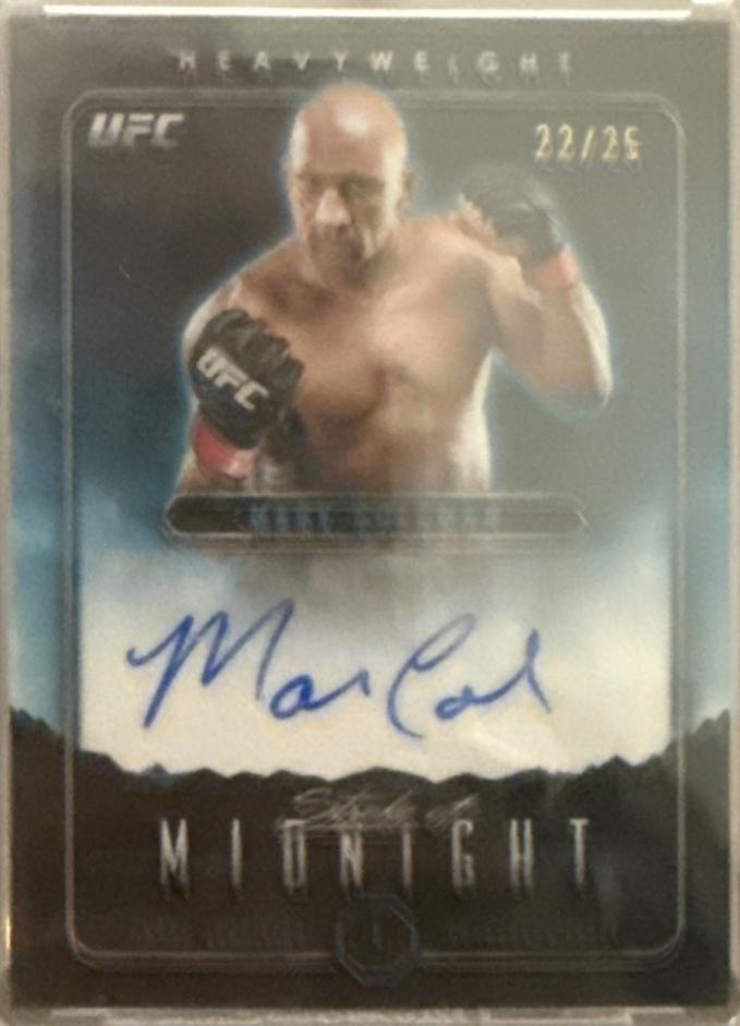 Mark Coleman 2024 Topps Midnight UFC Stroke of Midnight Autographs #SMA-MCN Midnight