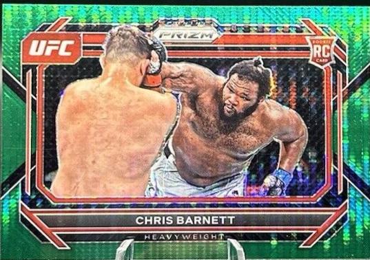 Chris Barnett 2023 Panini Prizm UFC Base #10 Green Pulsar