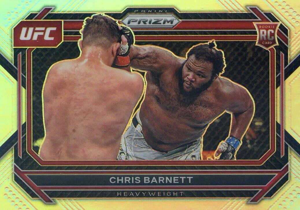 Chris Barnett 2023 Panini Prizm UFC Base #10 Gold