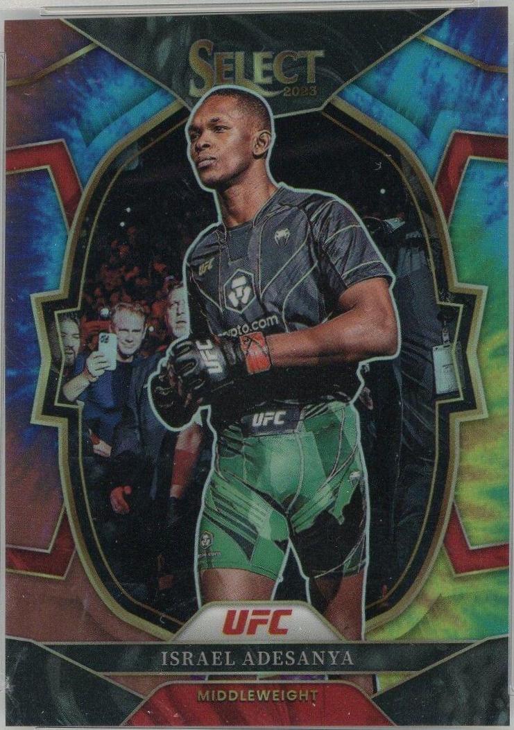 Israel Adesanya 2023 Panini Select UFC Concourse #6 Tie Dye