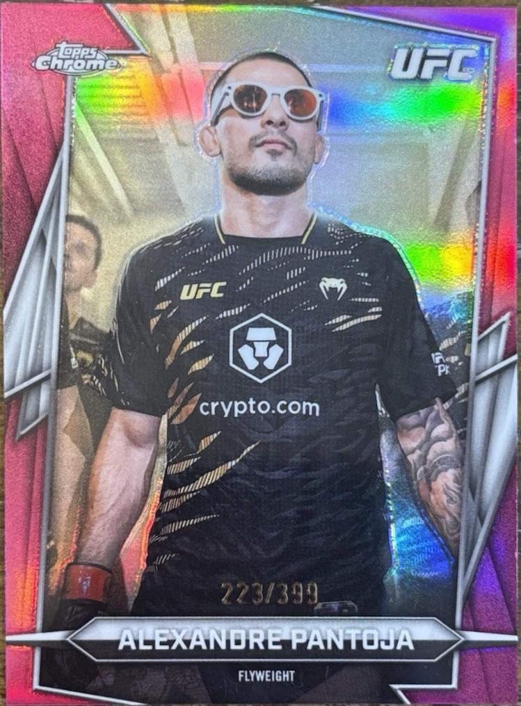 Alexandre Pantoja 2026 Topps Chrome UFC Base #40 Purple Geometric Refractor
