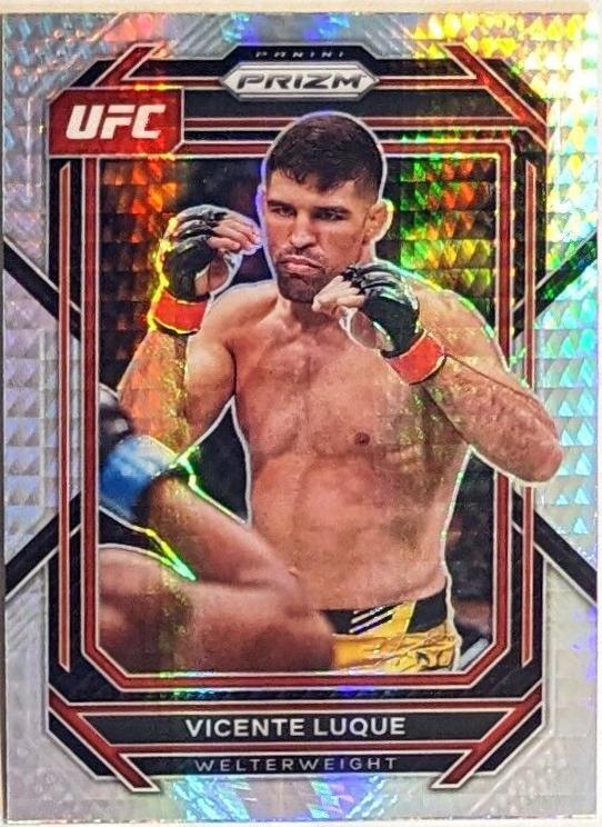 Vicente Luque 2023 Panini Prizm UFC Base #168 Hyper
