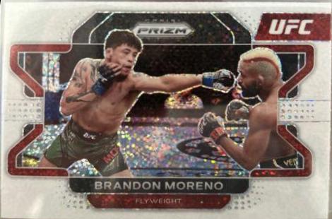 Brandon Moreno 2022 Panini Prizm UFC Base #47 White Sparkle