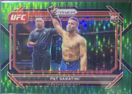 Patrick Sabatini 2023 Panini Prizm UFC Base #69 Green Pulsar