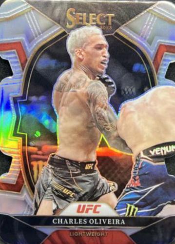 Charles Oliveira 2023 Panini Select UFC Concourse #45 Silver Die Cut