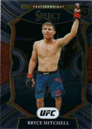 Bryce Mitchell 2021 Panini Select UFC Concourse #81 Green Disco