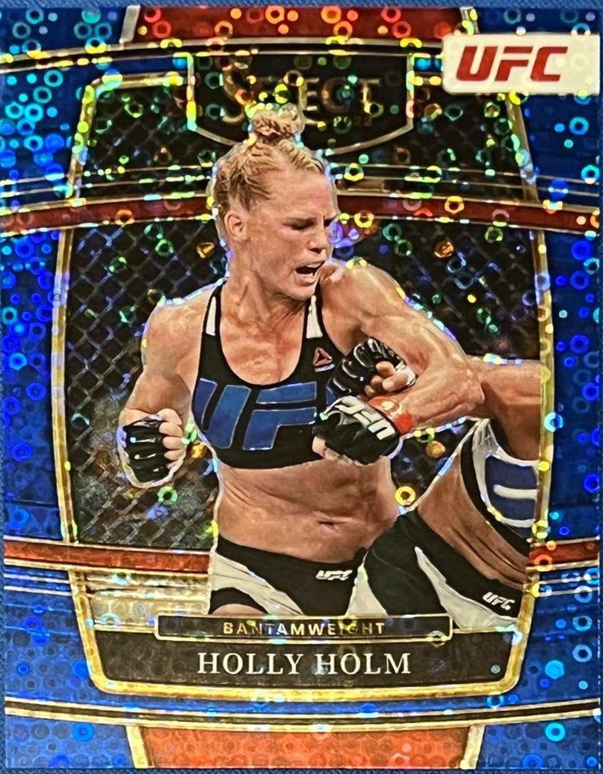 Holly Holm 2022 Panini Select UFC Octagonside #213 Blue Disco
