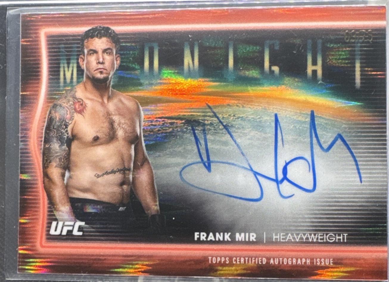 Frank Mir 2025 Topps Midnight UFC Horizon Signatures #HNS-FM Dusk