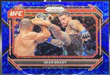 Sean Brady 2023 Panini Prizm Under Card UFC Base #51 Blue