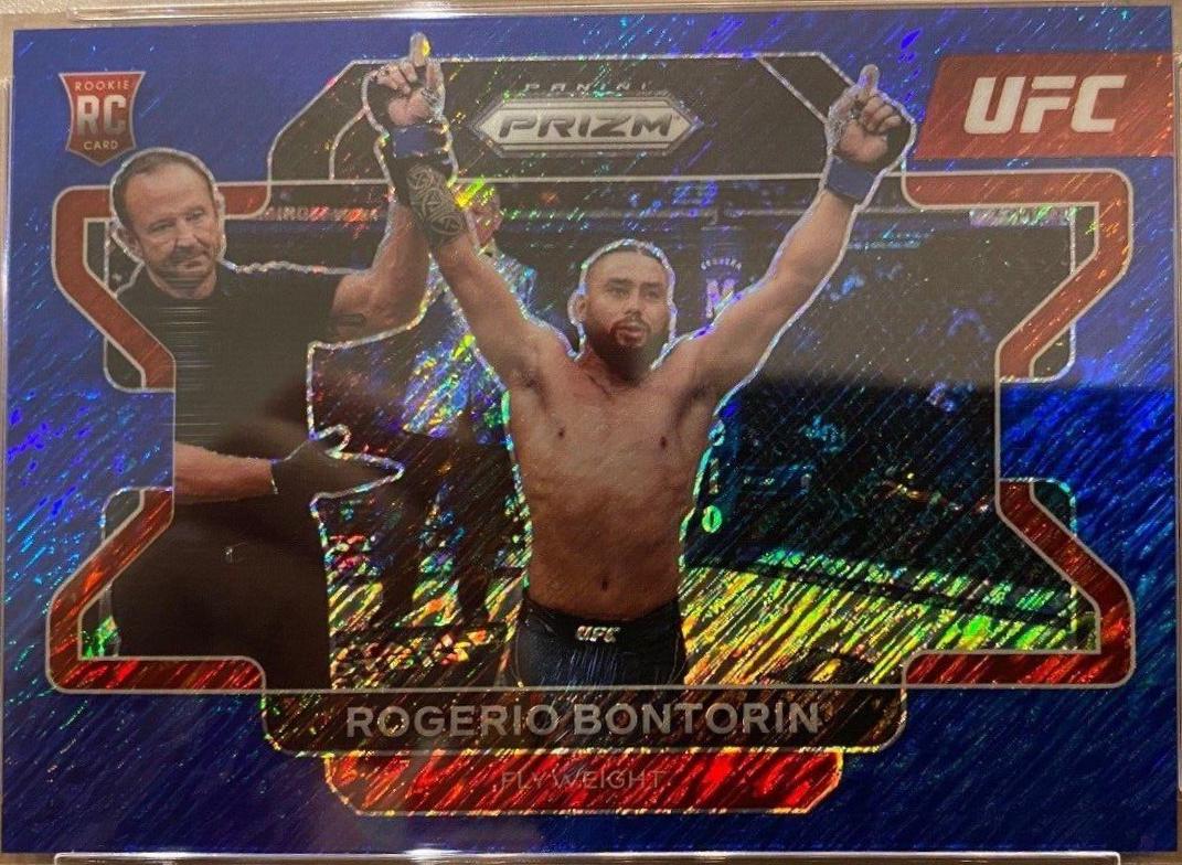 Rogerio Bontorin 2022 Panini Prizm UFC Base #30 Blue Shimmer