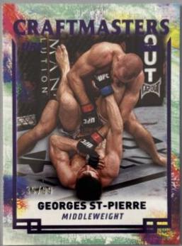 Georges St-Pierre 2024 Topps Knockout UFC Craftmasters #CRM-20 Purple