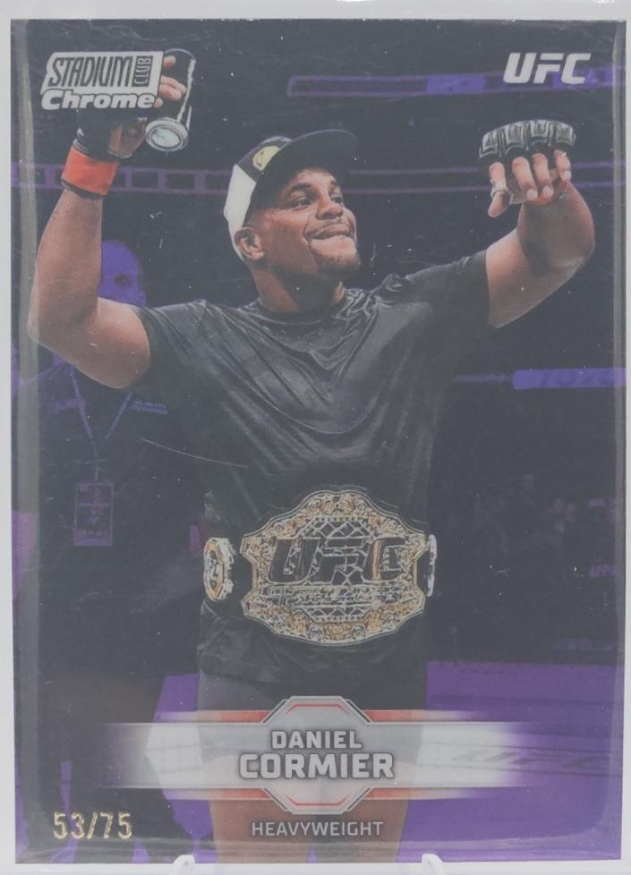 Daniel Cormier 2026 Topps Stadium Club UFC Chrome Base #CB-59 Purple Refractor