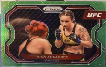 Nina Nunes 2021 Panini Prizm UFC Base #135 Neon Green