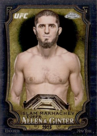 Islam Makhachev 2025 Topps Chrome UFC Allen & Ginter #AAG-28 Superfractor