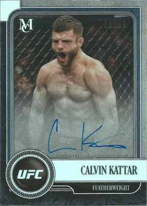 Calvin Kattar 2019 Topps UFC Museum Collection Museum Autographs #MA-CK Gold