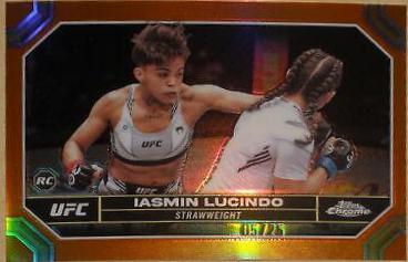 Iasmin Lucindo 2024 Topps Chrome UFC Base #43 Orange Refractor