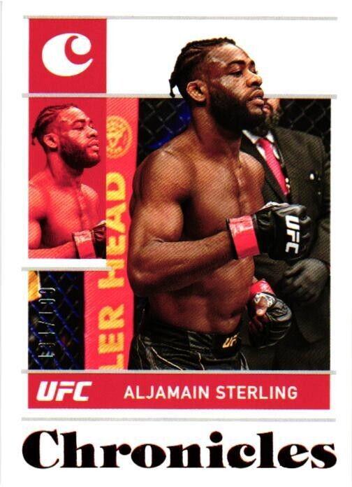 Aljamain Sterling 2022 Panini Chronicles UFC Base Chronicles #39 Red
