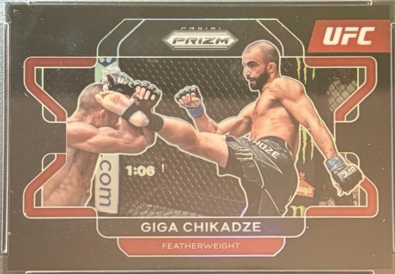 Giga Chikadze 2022 Panini Prizm UFC Base #71 Black