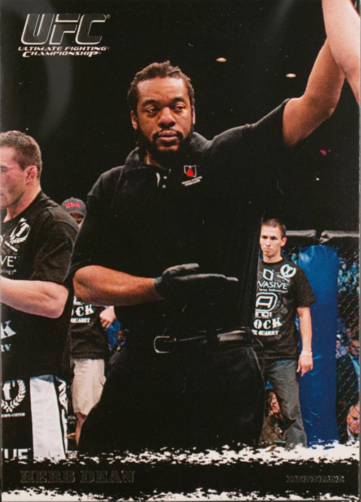 Herb Dean 2009 Topps UFC Round 1 Base #91 Silver