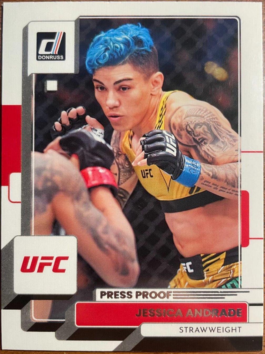 Jessica Andrade 2023 Panini Donruss UFC Base #192 Press Proof Silver