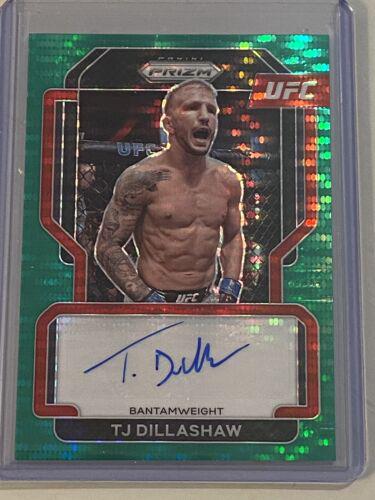 TJ Dillashaw 2022 Panini Prizm UFC Signatures #22 Green