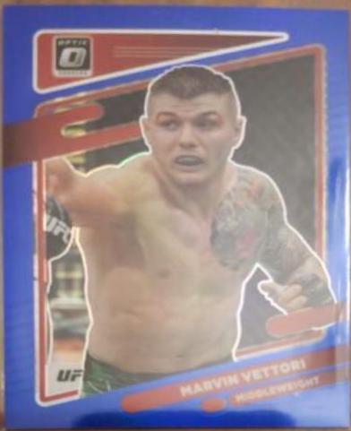 Marvin Vettori 2022 Panini Donruss Optic UFC Base #36 Blue