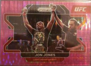 Jon Jones 2022 Panini Prizm UFC Base #4 Pink Pulsar